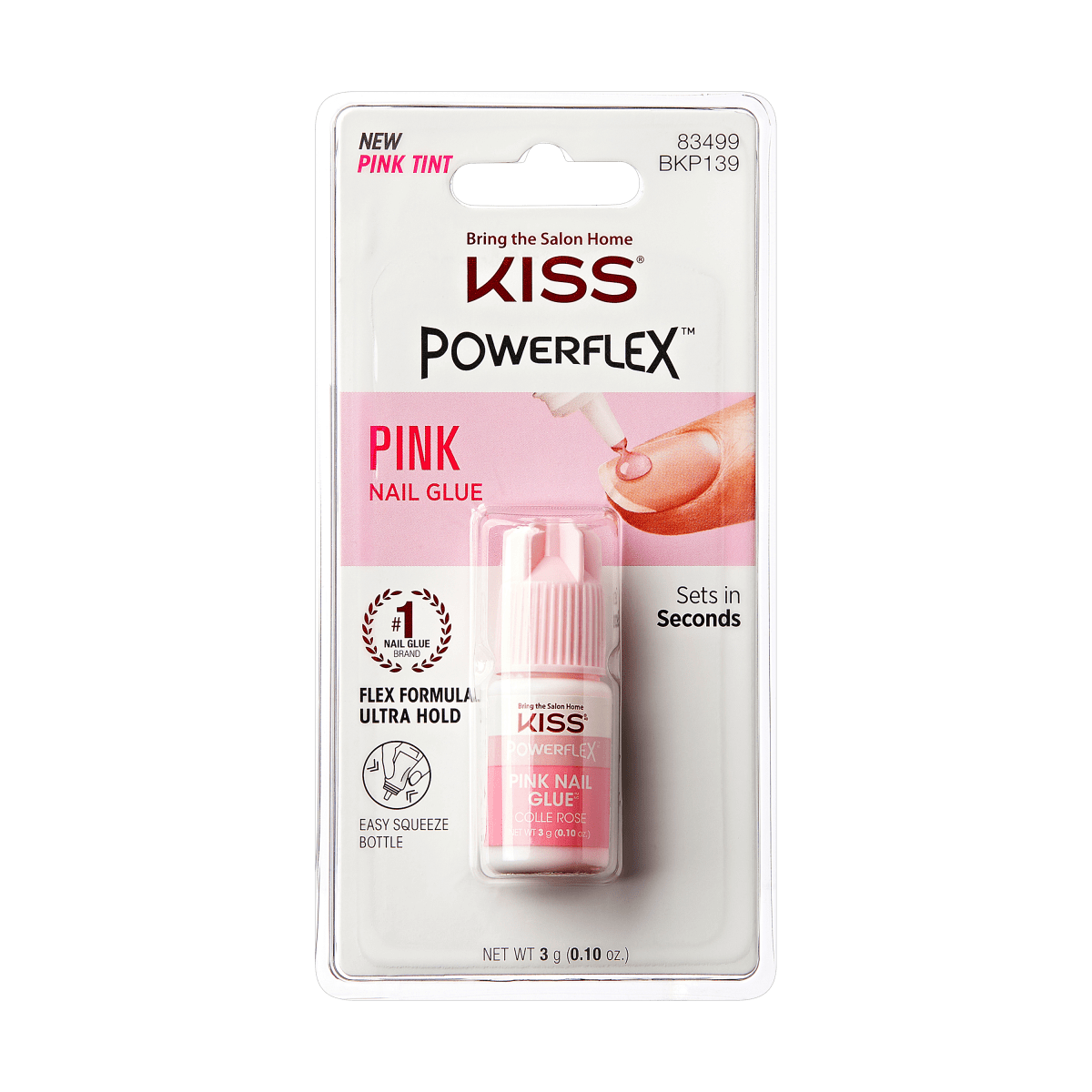 Powerflex Pink Pegamento para Uñas Gotero - KISS