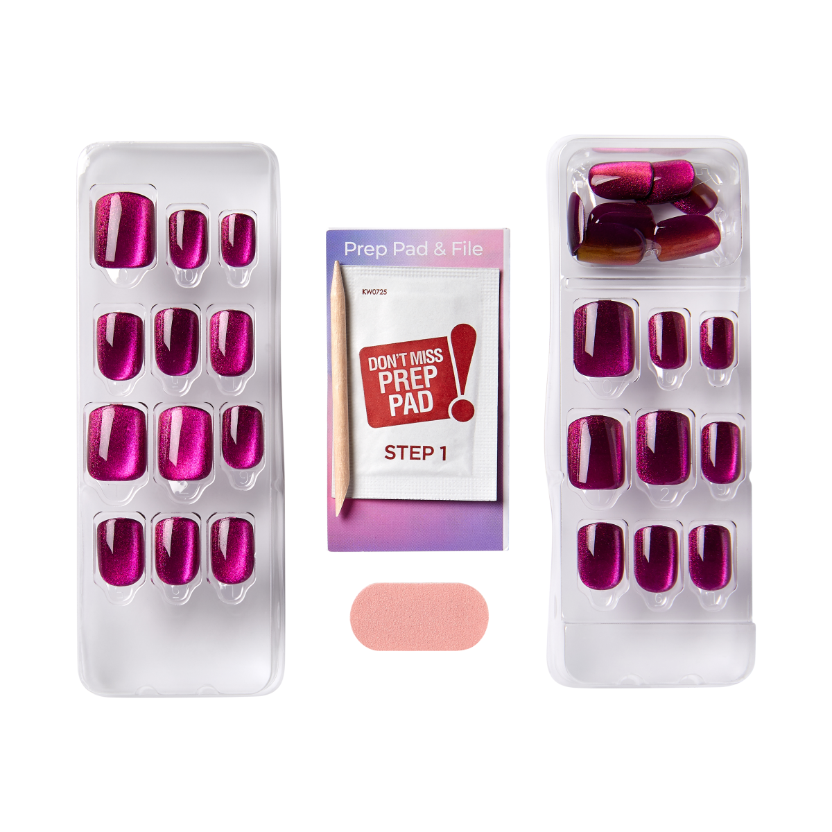 Uñas imPRESS ColorFX Fiusha Cromado - Manicure Sin Pegamento 7 Días