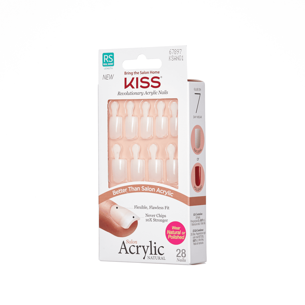 KISS Salon Acrylic Uñas Naturales - Brief Encounter