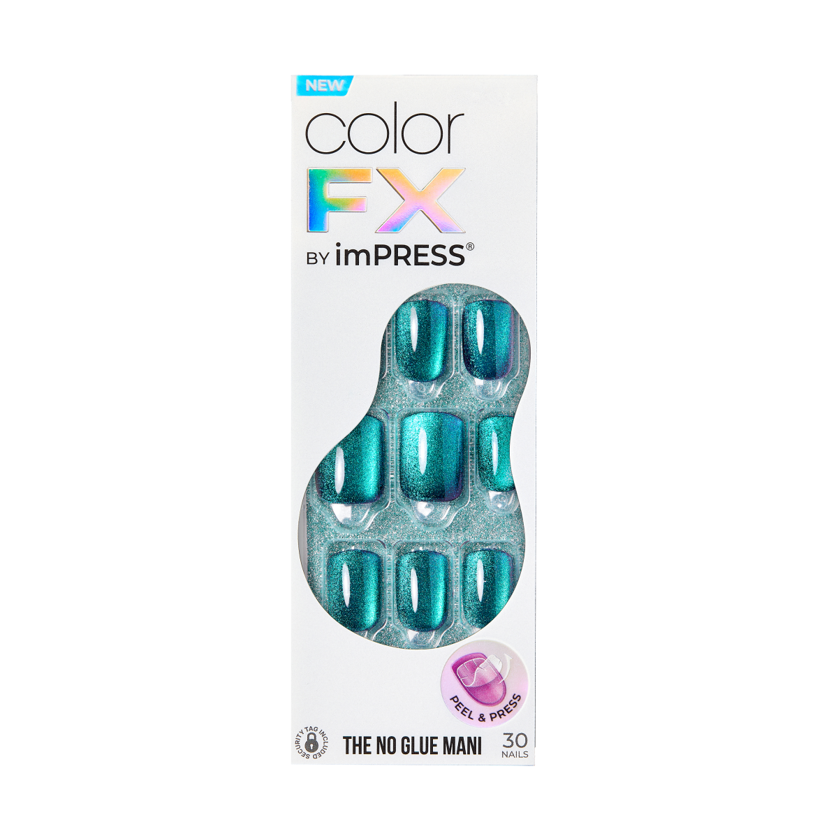 Uñas colorFX by imPRESS Press-On Verde Metálico - Better Things