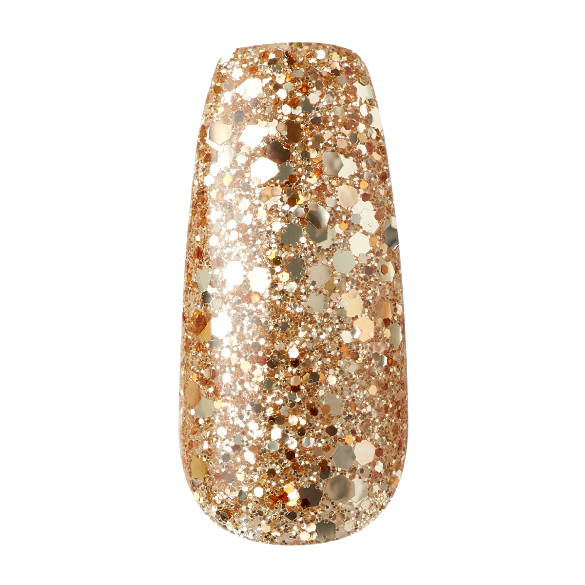 KISS Voguish Fantasy Uñas Coffin Dorado y Negro - New York