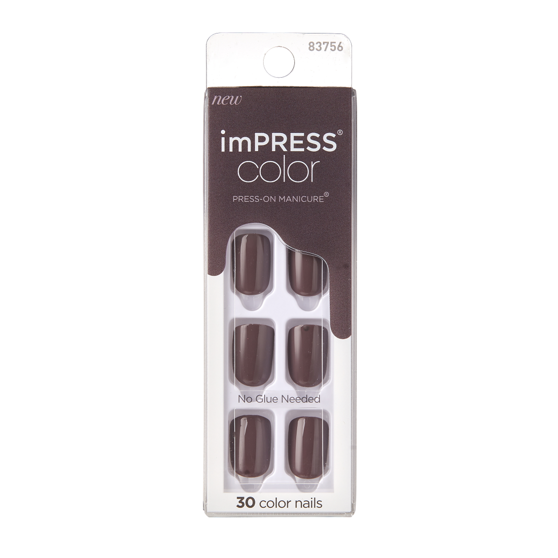 Uñas imPRESS Color Chocolate Press-On Manicure - Try Gray