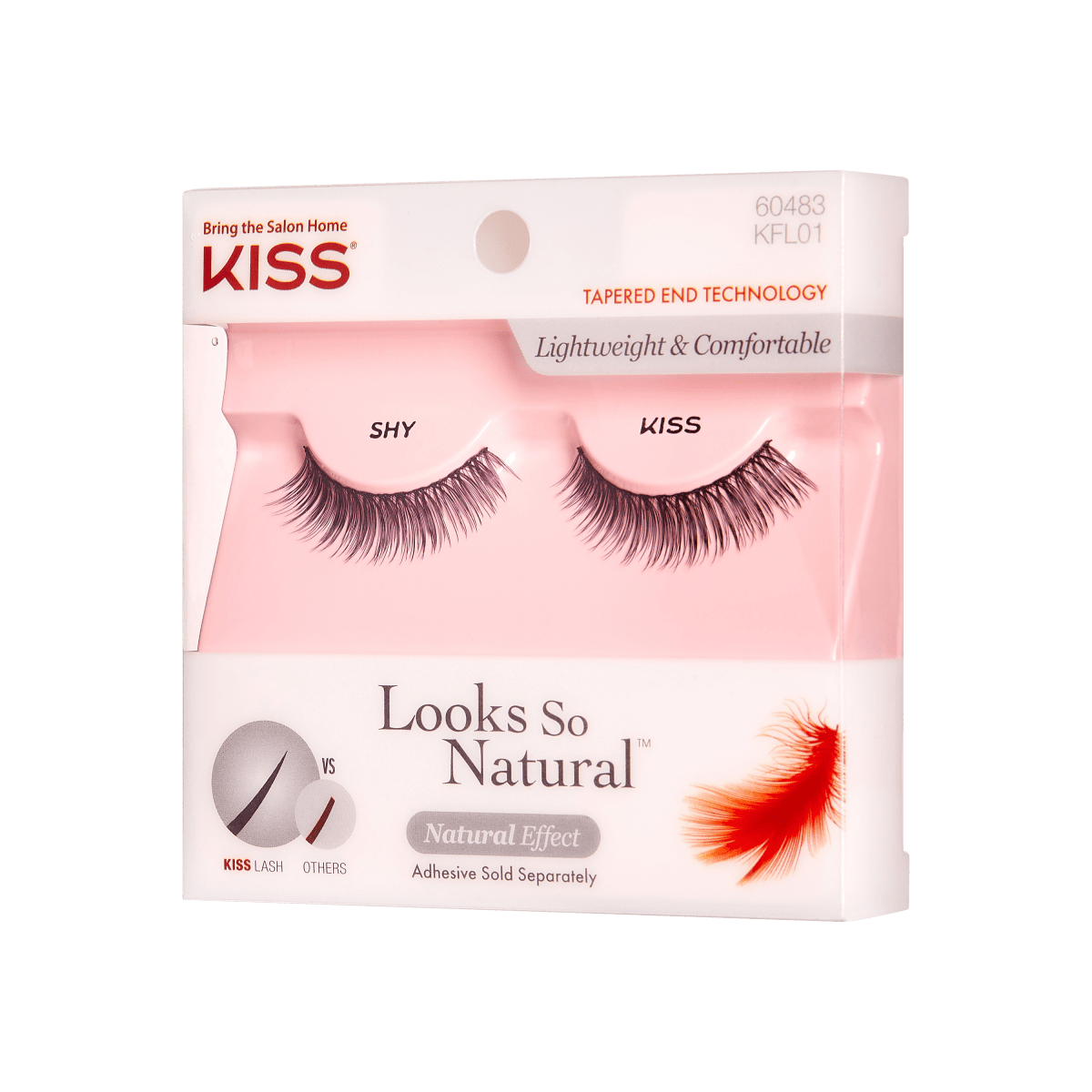 Pestañas postizas KISS Looks So Natural Shy - Cabello humano 100% natural