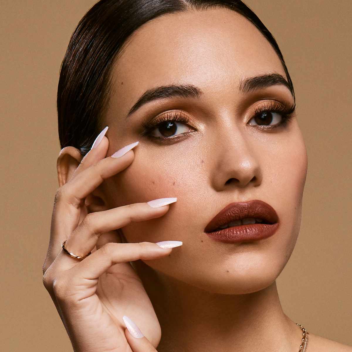 Uñas Postizas Coffin Rosas - Cozy Meets Cute