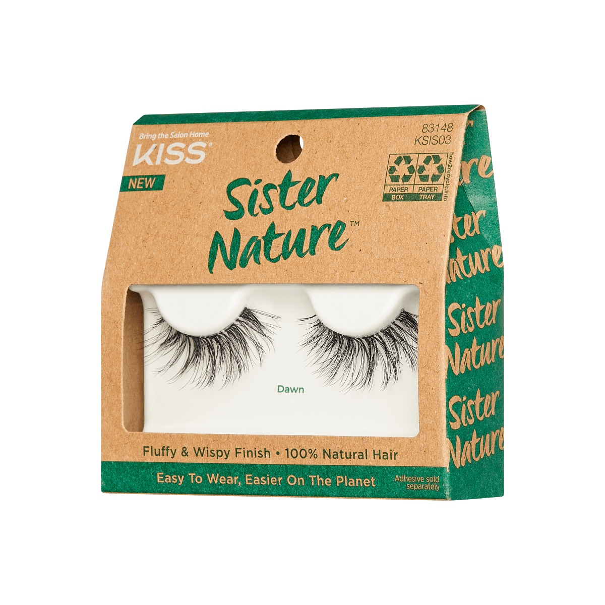 Kit KISS Sister Nature - Pestañas Naturales + Pegamento Profesional