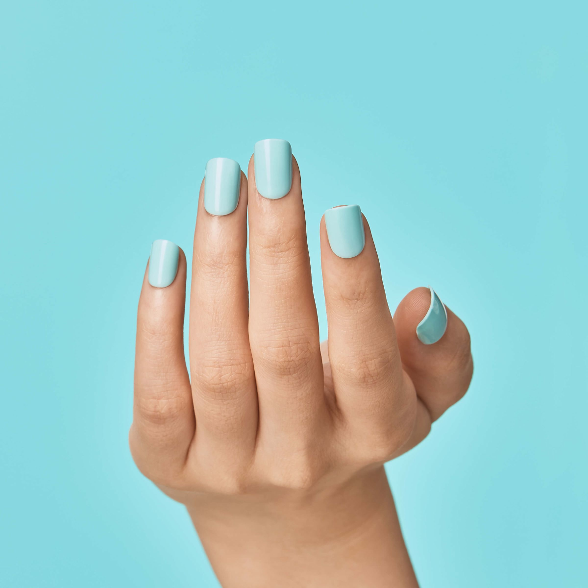 Uñas imPRESS Mint To Be Azul Menta - Manicure Sin Pegamento 7 Días