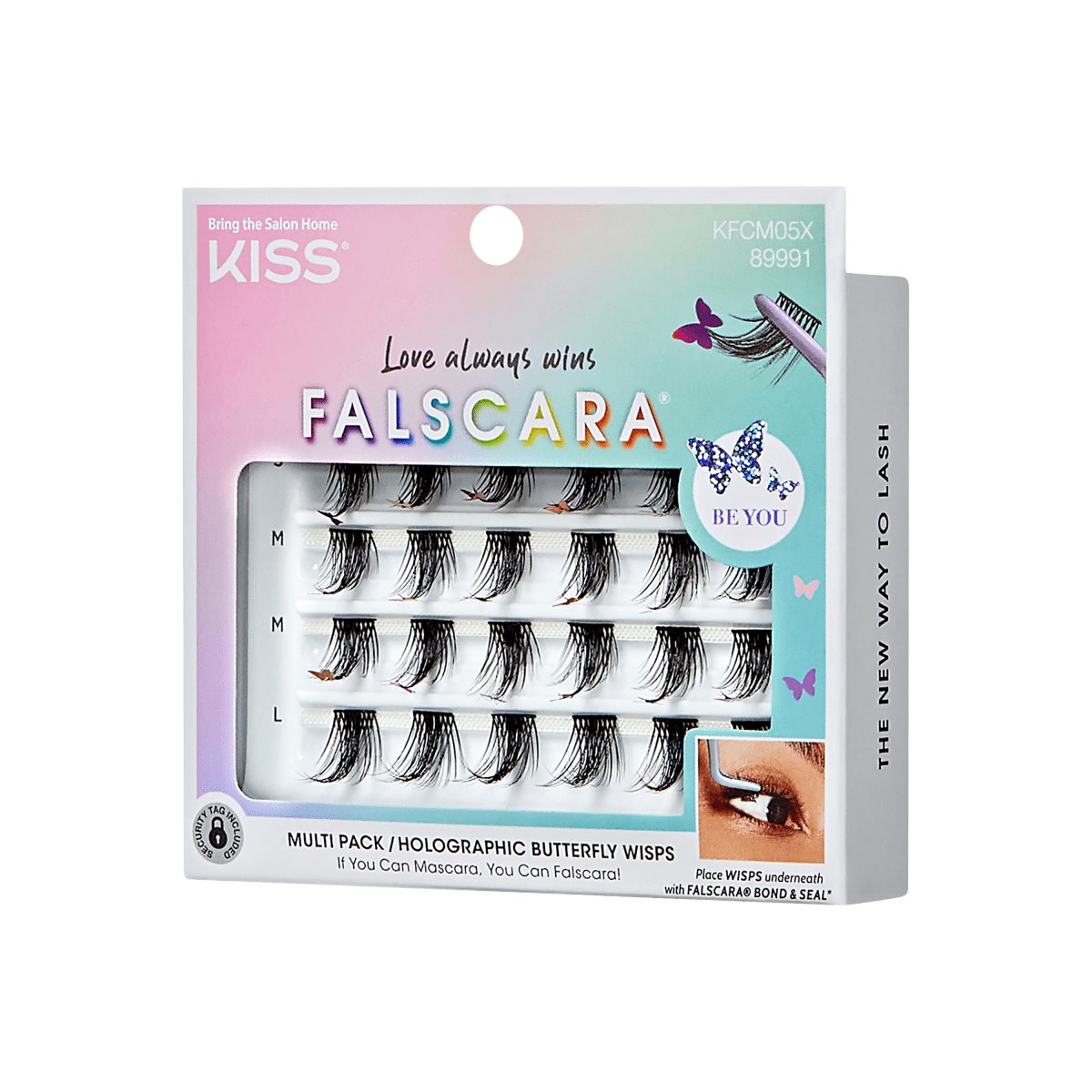 Pride Multi Pack 24 Clusters Pestañas Postizas - Holographic Butterfly Wisps