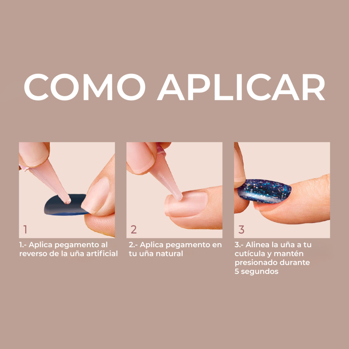 KISS Uñas Postizas Gel Aqua Coffin Largas - Back It Up