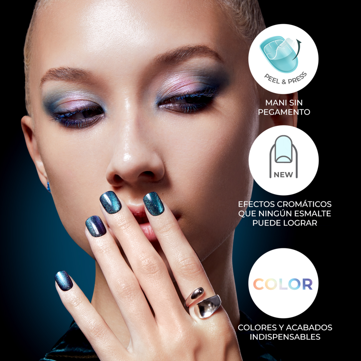 Uñas colorFX by imPRESS Press-On Nude Brilloso - Last Call