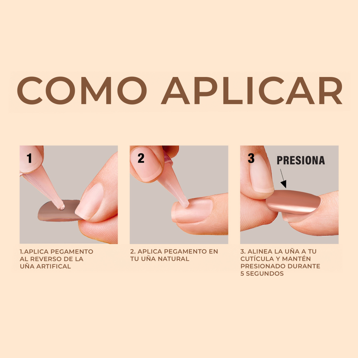 Uñas Postizas Bare But Better Coffin - Nude Nude