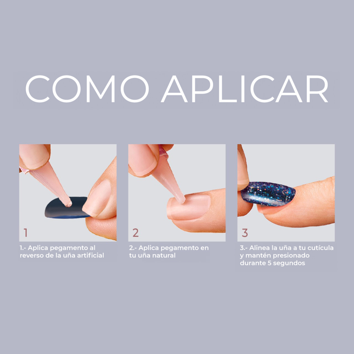 KISS Gel Fantasy Uñas Postizas Cuadradas Negras - Aim High