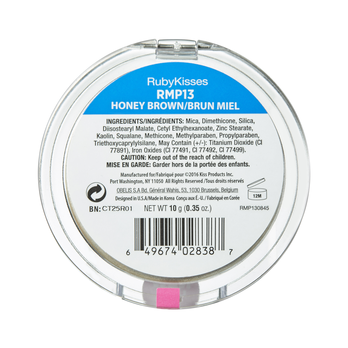 Ruby Kisses 110% MINERAL POWDER- HONEY BROWN