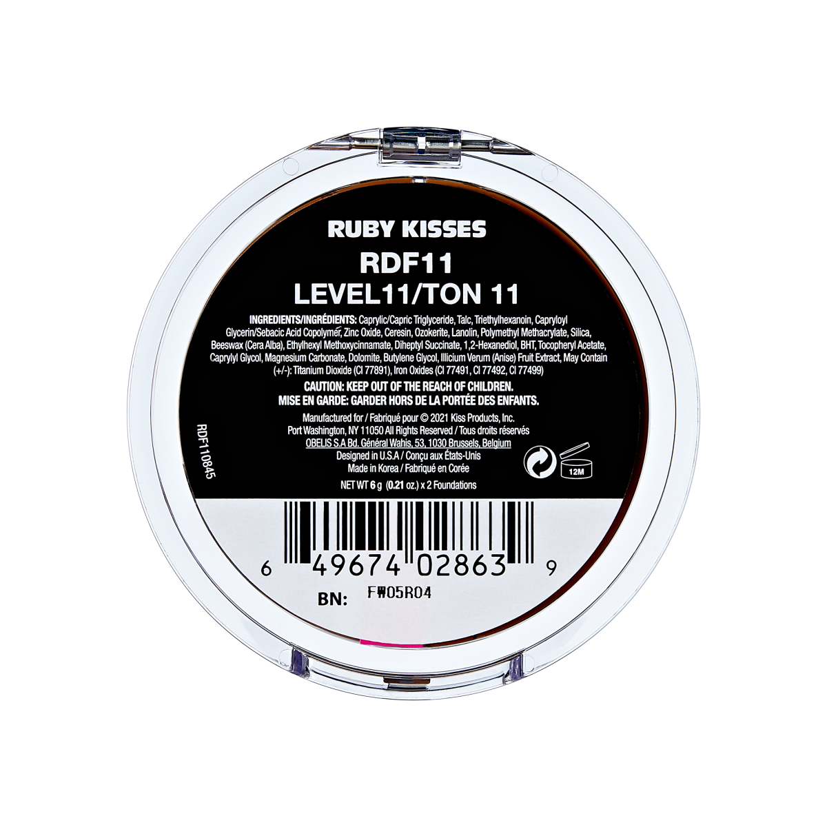 Ruby Kisses Duo Foundation LEVEL 11