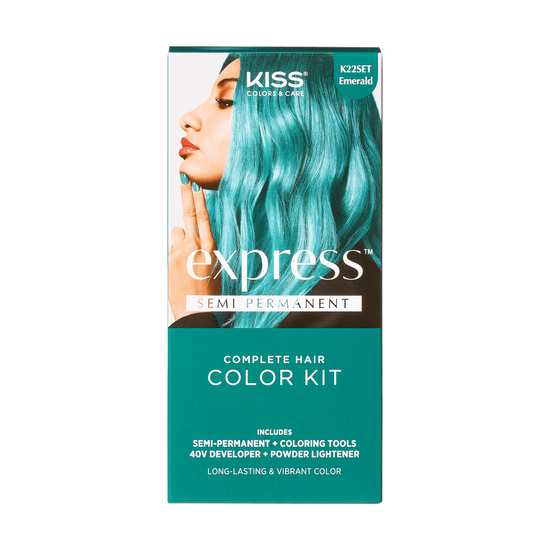 KISS Colors & Care Semi-Permanent Emerald Set