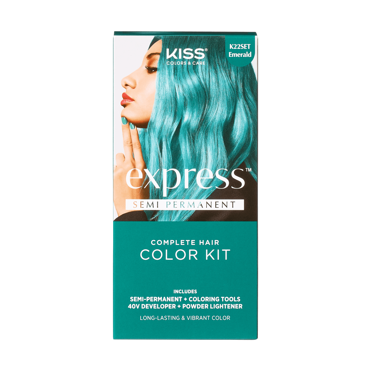 KISS Colors & Care Semi-Permanent Emerald Set