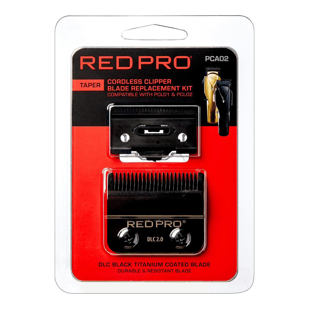 RED PRO by KISS Kit de Repuesto de Cuchillas Taper Black para Cortadora Inalámbrica