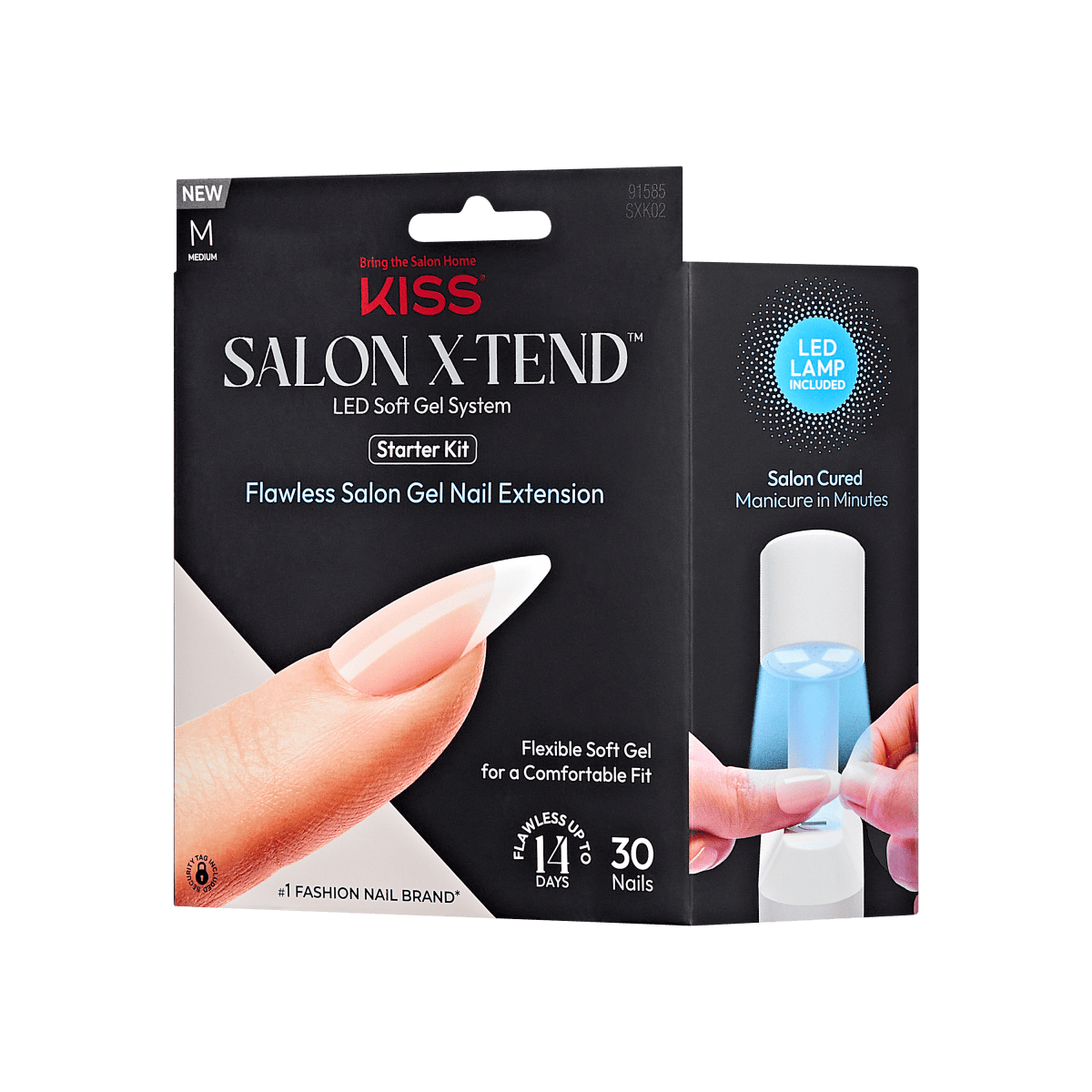 Kit Inicial Salon X-tend Uñas Almond Punta Francesa