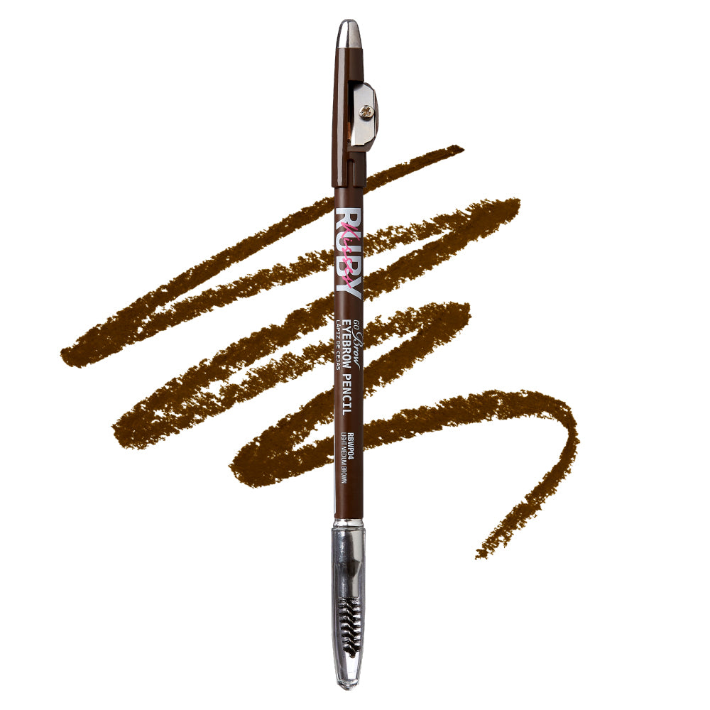 Ruby Kisses Eyebrow wooden pencil Light Med Brown