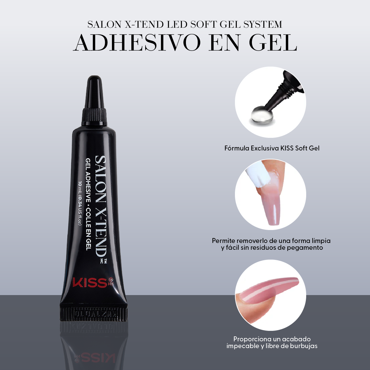 Kit Inicial Salon X-tend Uñas Almond Punta Francesa