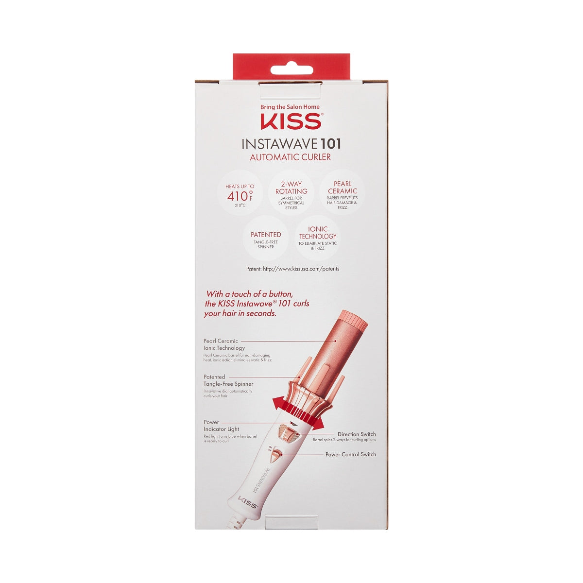 KISS Colors & Care Instawave 101 Automatic Curler 1¼"