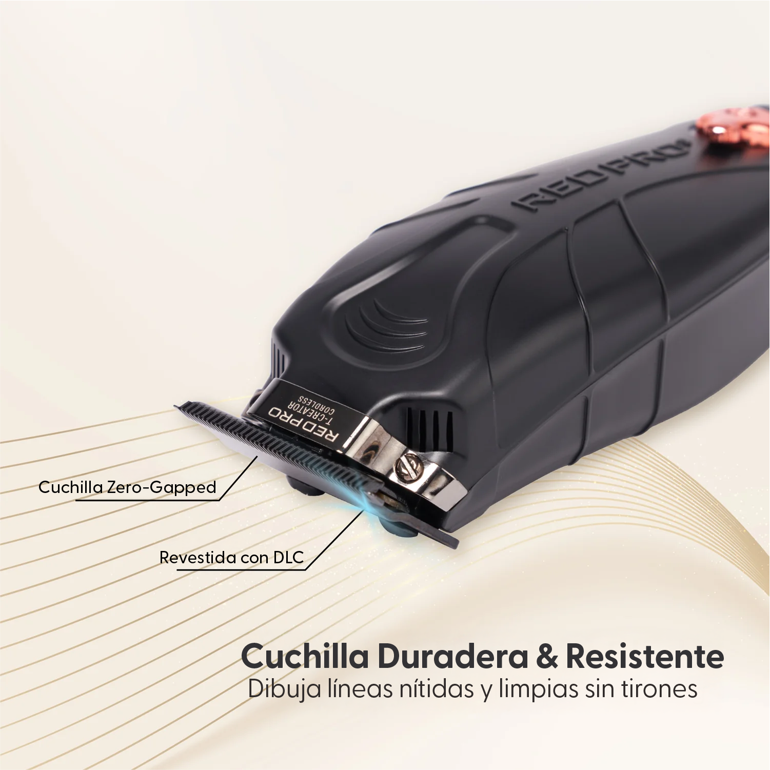 RED PRO by KISS Trimmer Inalámbrica Profesional – Negro Matte