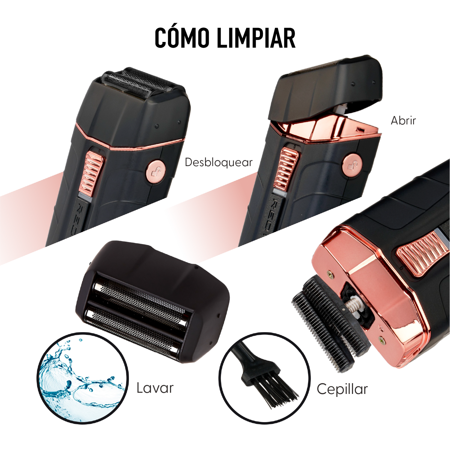 RED PRO by KISS Shaver Inalámbrica Profesional – Negro Matte