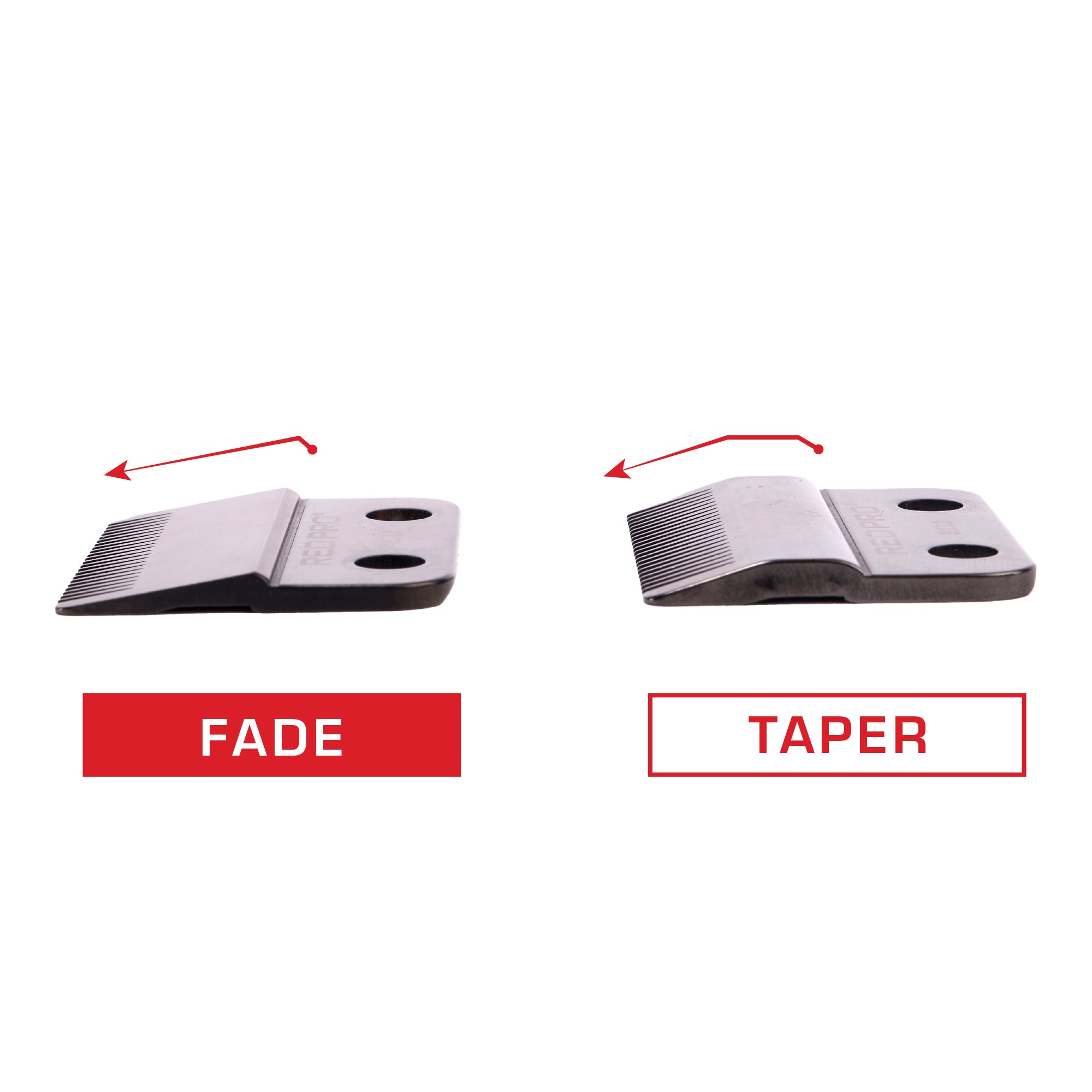 RED PRO by KISS Kit de Reemplazo de Cuchillas Clipper Fade - Negro