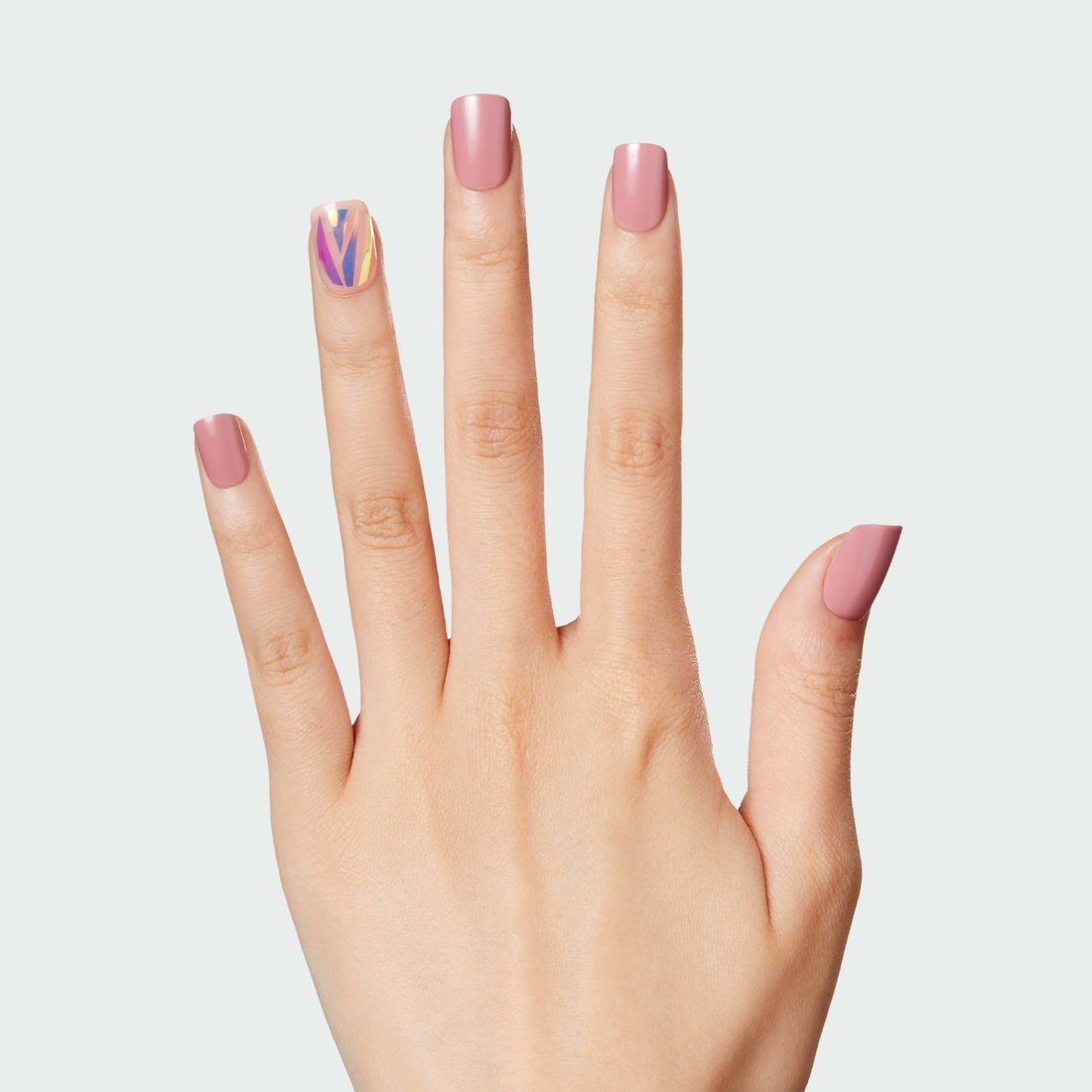 Uñas postizas imPRESS Miracle rosa tornasol sin pegamento