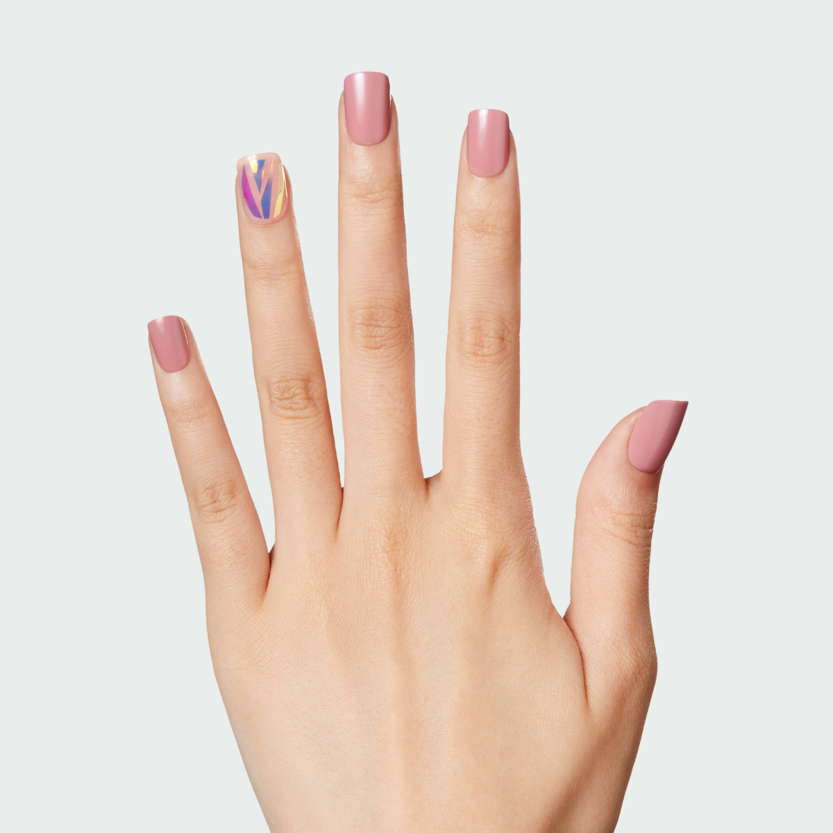 Uñas postizas imPRESS Miracle rosa tornasol sin pegamento