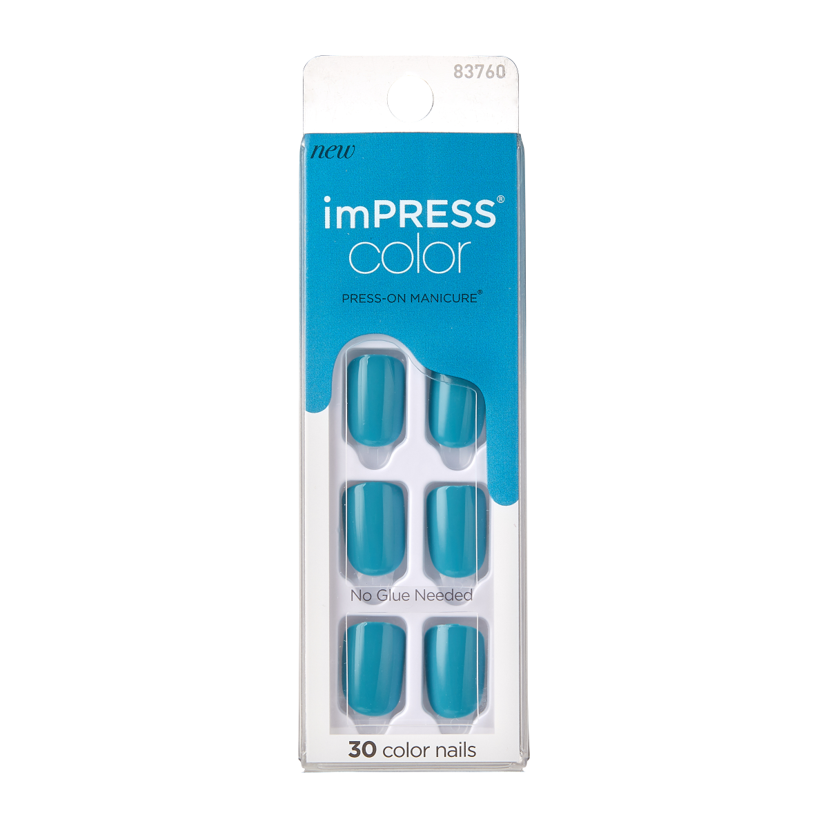 imPRESS Color Beach Waves - Uñas Press-On Azul Océano Sin Pegamento