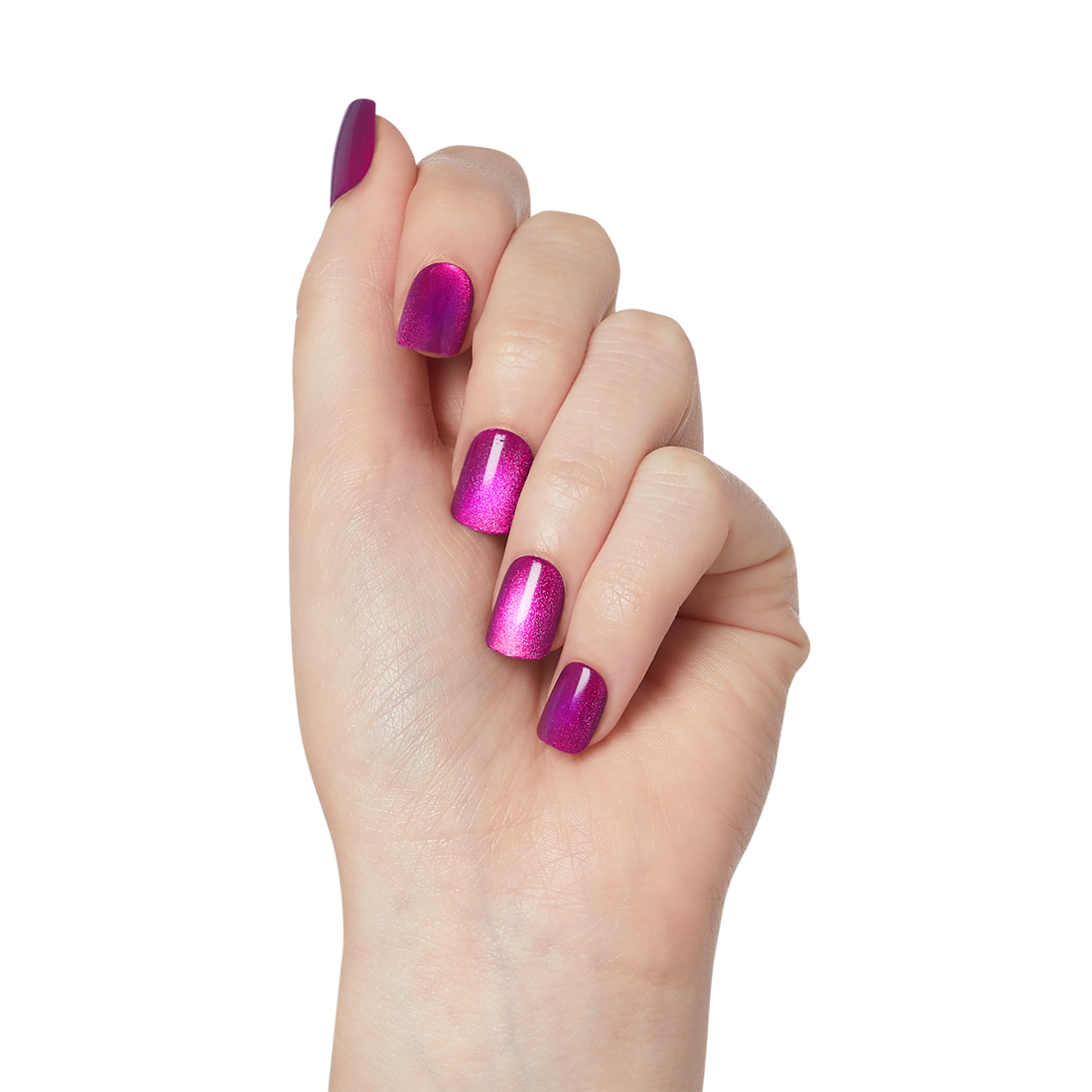 Uñas imPRESS ColorFX Fiusha Cromado - Manicure Sin Pegamento 7 Días
