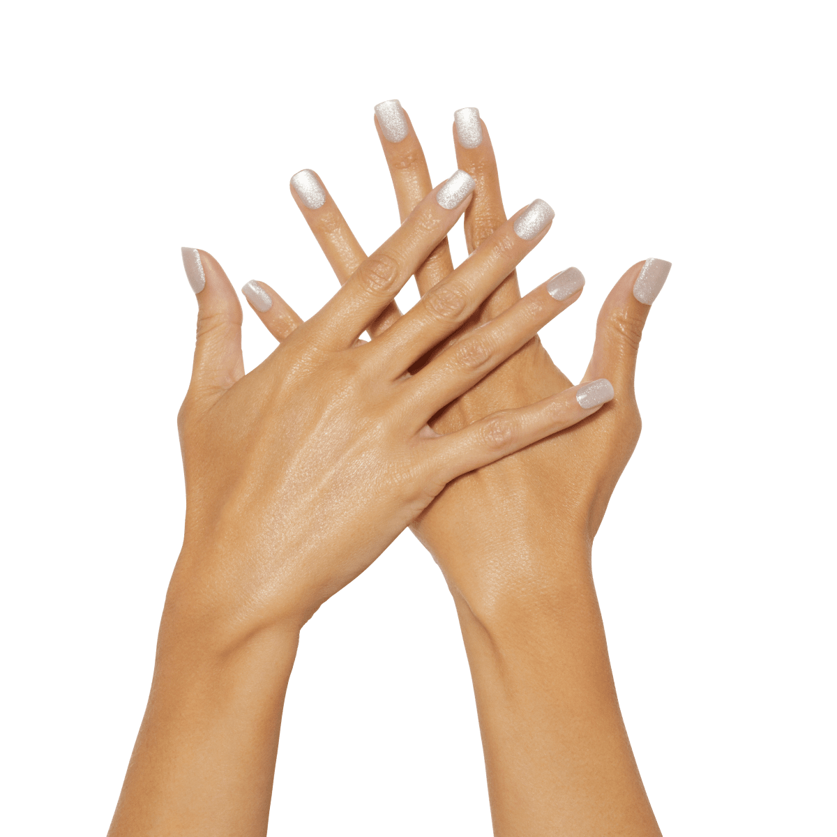 KISS Gel Fantasy Magnetic Uñas Postizas Plata Cuadradas - Dignity