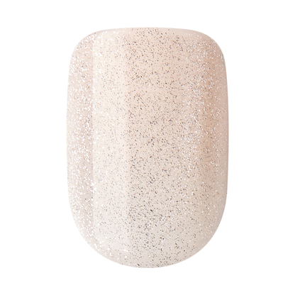 Uñas colorFX by imPRESS Press-On Blanco Glitter - Rebel