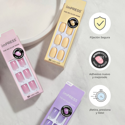 Uñas Press-On Rosa Opaco - Sandbox