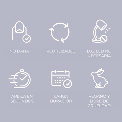 KISS Gel Fantasy Uñas Postizas Cuadradas Negras - Aim High