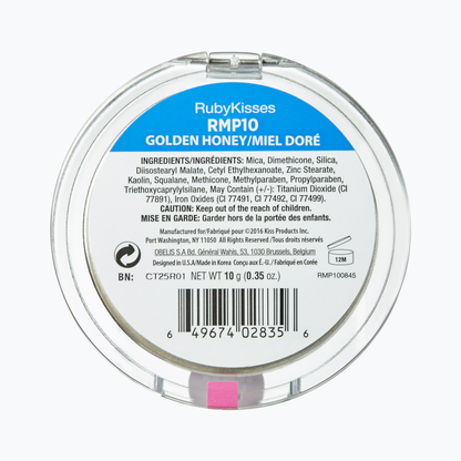 Ruby Kisses 110% MINERAL POWDER- GOLDEN HONEY