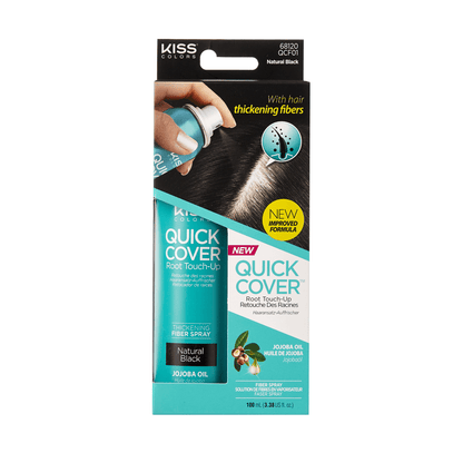 KISS Colors &amp; Care Quick Cover Fiber Spray-Natural Black