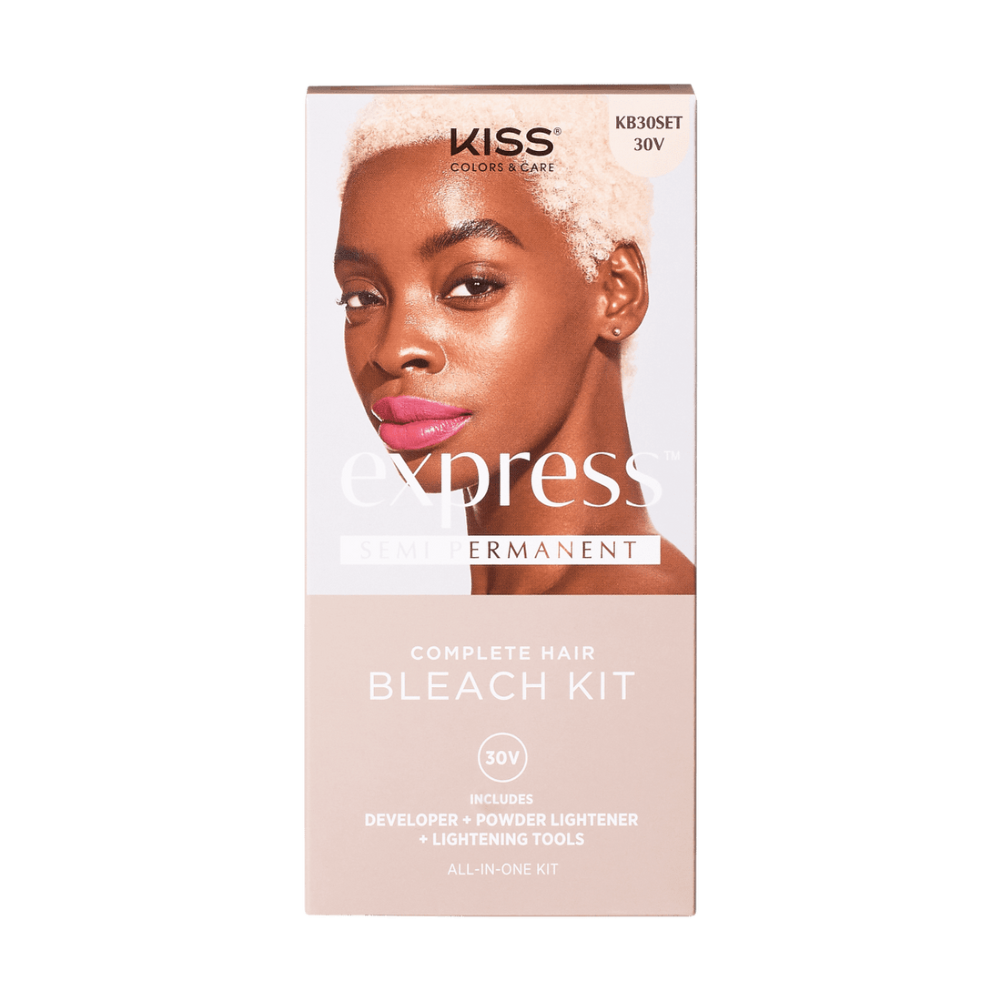 KISS Colors & Care Express Color Hair Bleach Set 30V