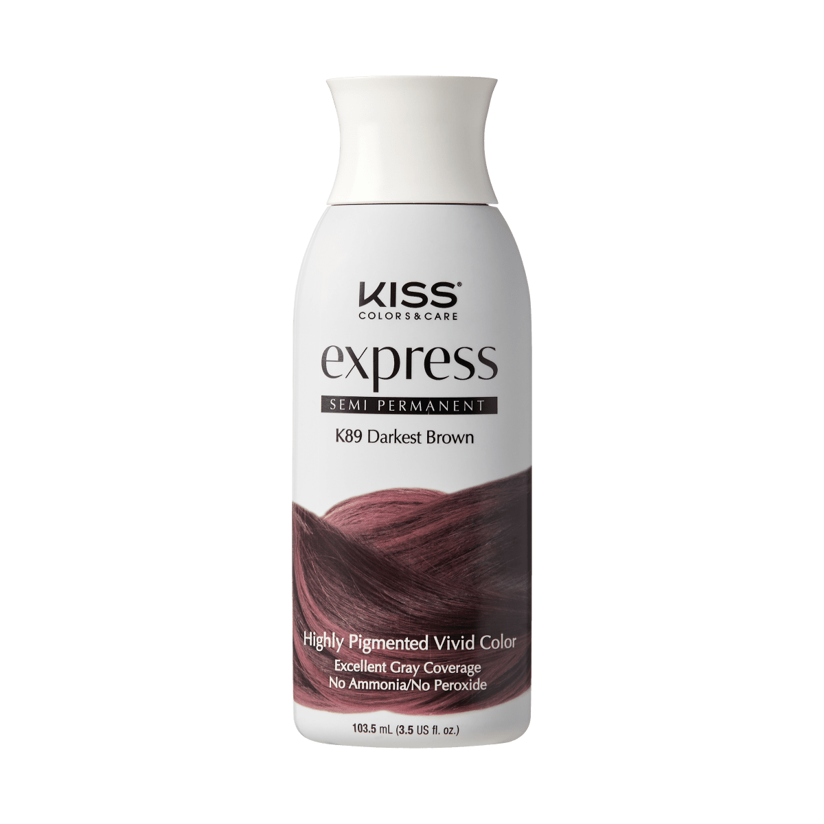 KISS Colors &amp; Care Semi-Permanent Darkest Brown