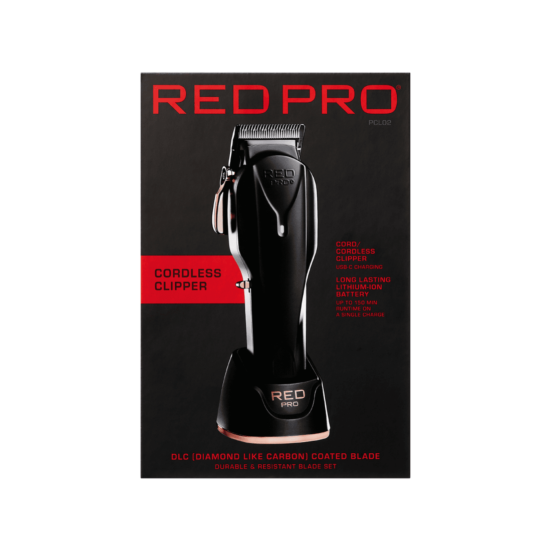 RED PRO by KISS Clipper Inalámbrica Profesional – Negro Matte