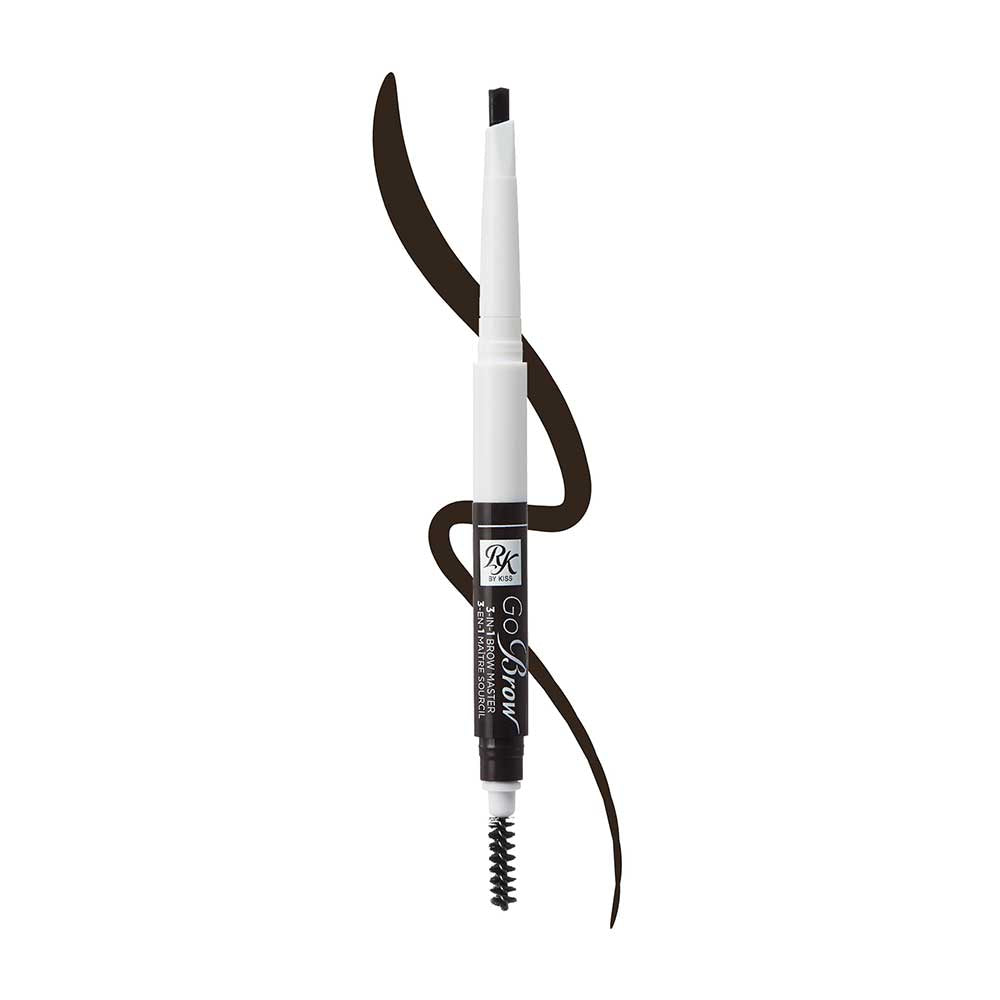 Ruby Kisses 3-In-1 Brow Master - Black Brown