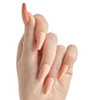 KISS Uñas Postizas Gel Fantasy Nude Coffin Largas - 4 the Cause