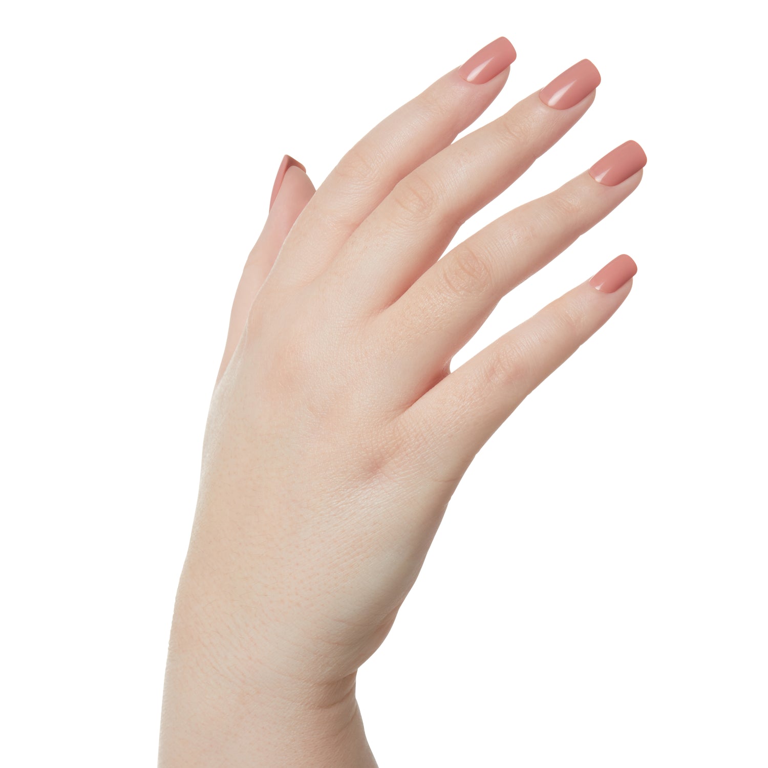 KISS Uñas Postizas Gel Rosa Cortas - Ribbons