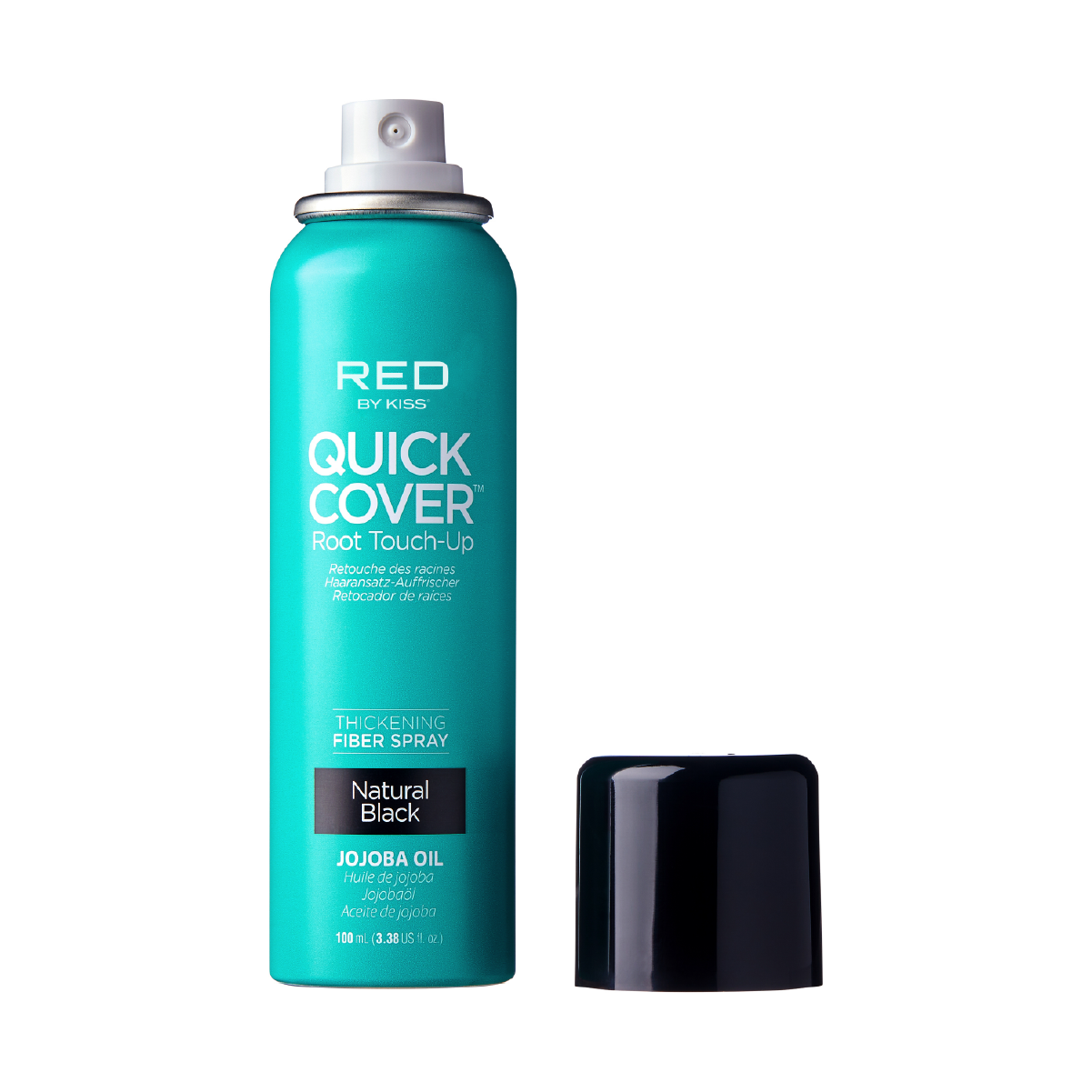 KISS Colors &amp; Care Quick Cover Fiber Spray-Natural Black