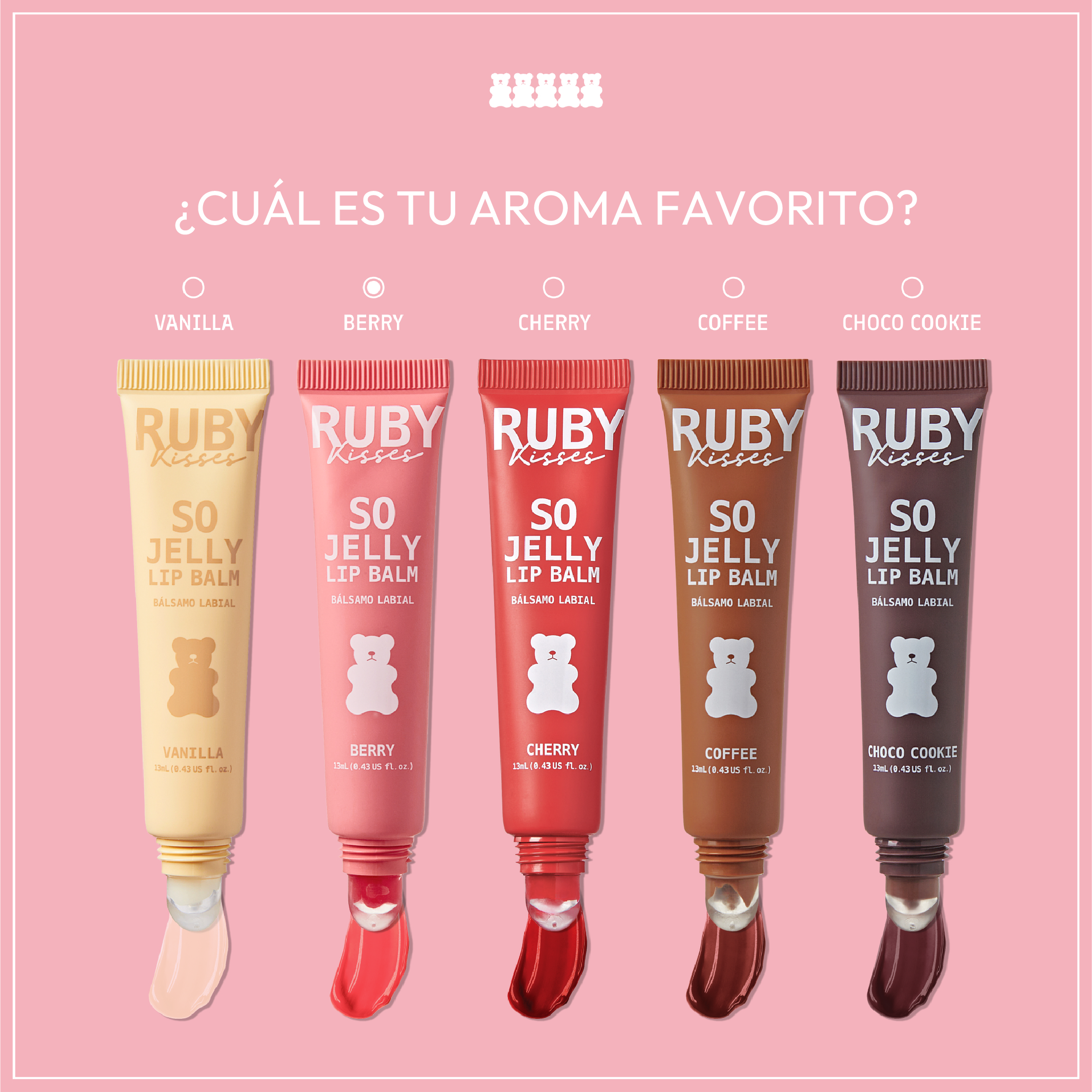 Ruby Kisses So Jelly Tinted Lip Balm - Berry