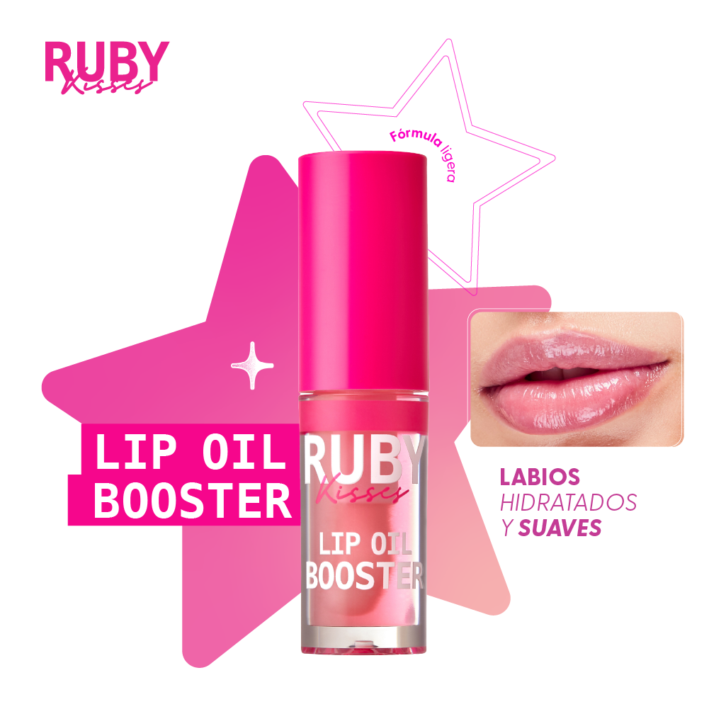 Ruby Kisses Lip Oil Booster - Soft Pink