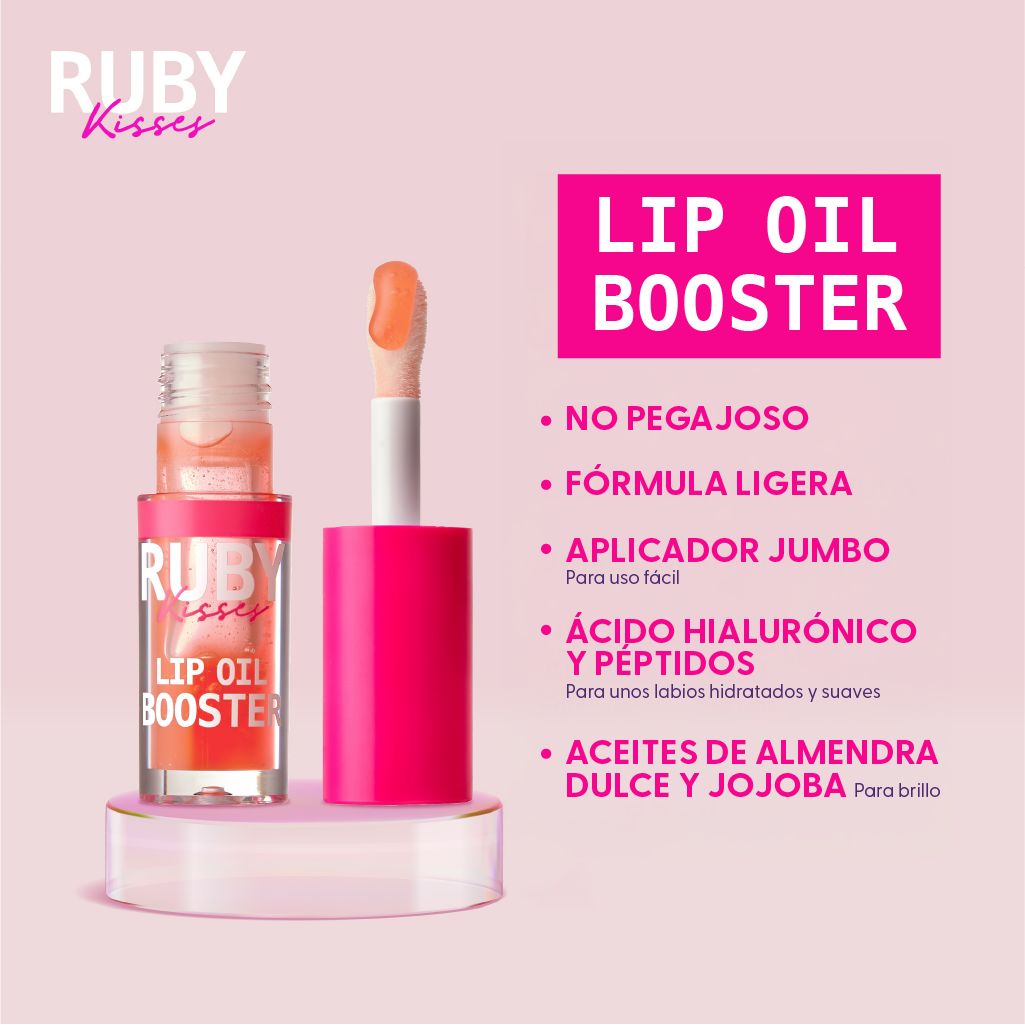 Ruby Kisses Lip Oil Booster - Coral