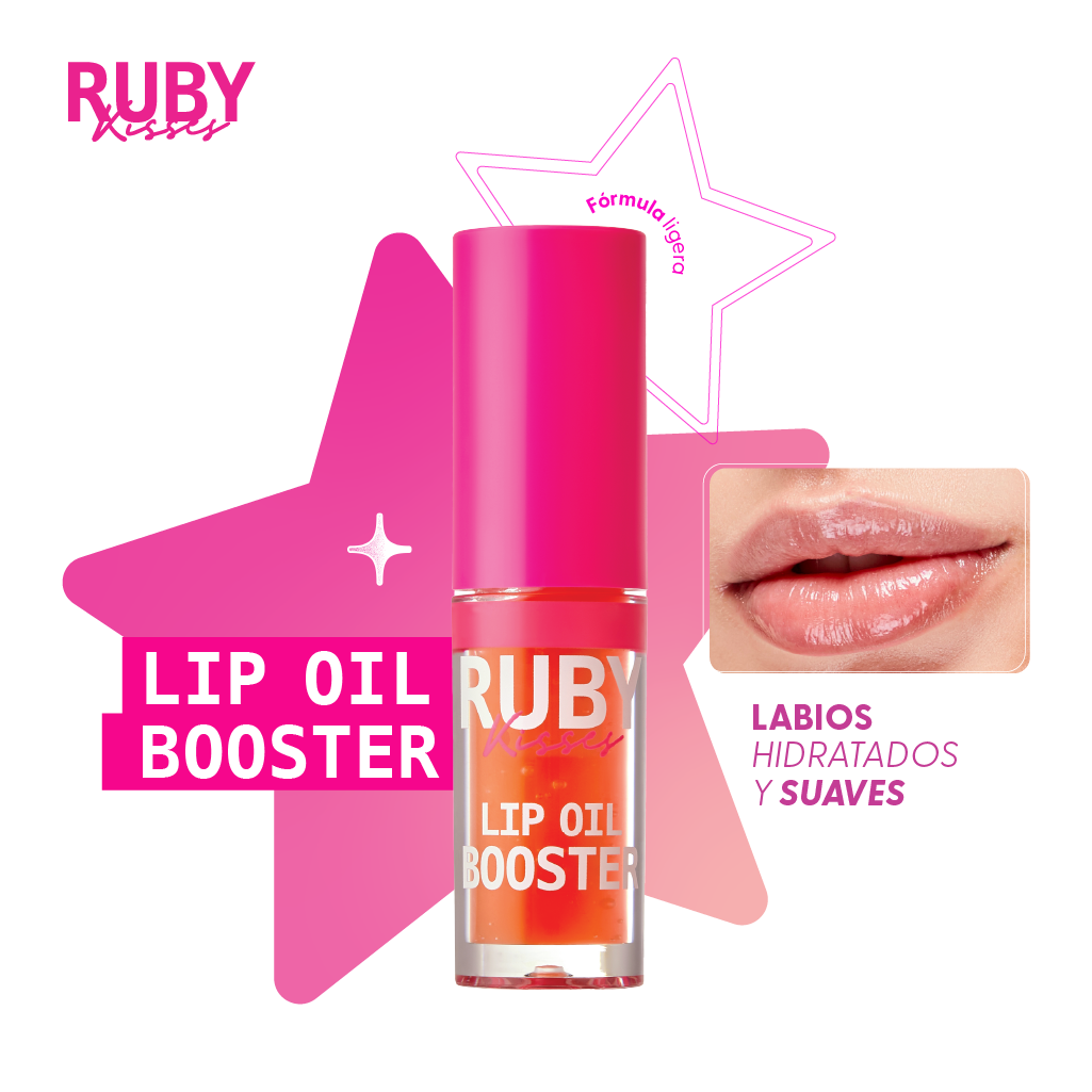 Ruby Kisses Lip Oil Booster - Coral