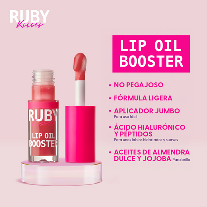 Ruby Kisses Lip Oil Booster - Rosewood
