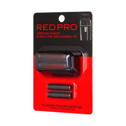 RED PRO by KISS Kit de Reemplazo de Cuchillas y Láminas para Shaver  – Negro Matte